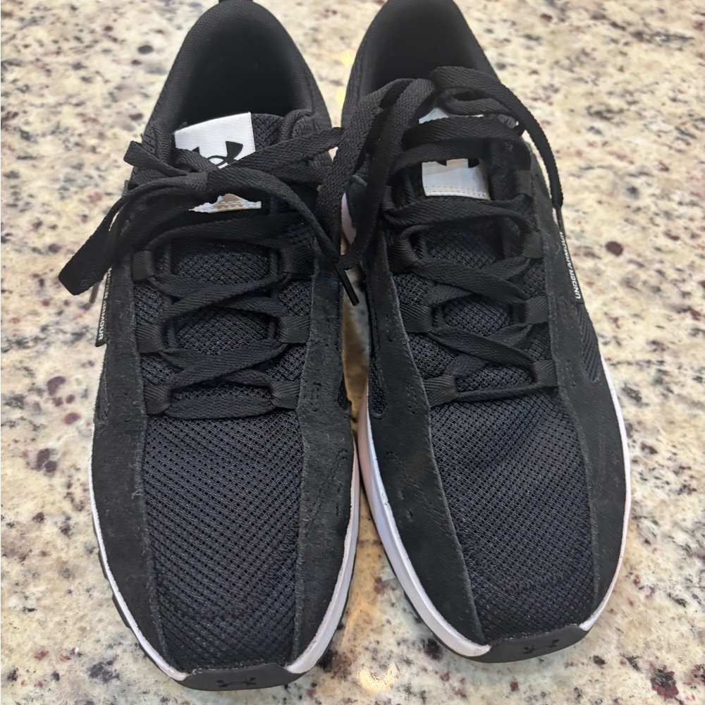 Under Armour  Black and White Sneakers